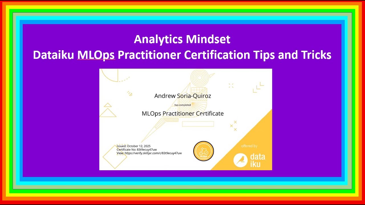 Dataiku MLOps Practitioner Certification Tips and Tricks