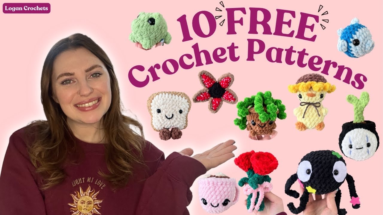 10 FREE Crochet Patterns! 🌿 | Share the Love IG Challenge 💛