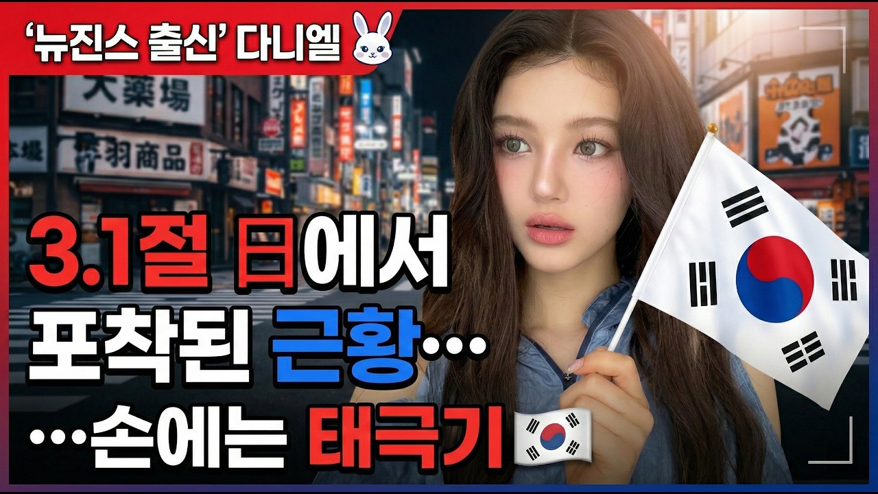 ‘뉴진스 출신’ 다니엘, 3.1절 日에서 포착된 근황…손에는 태극기