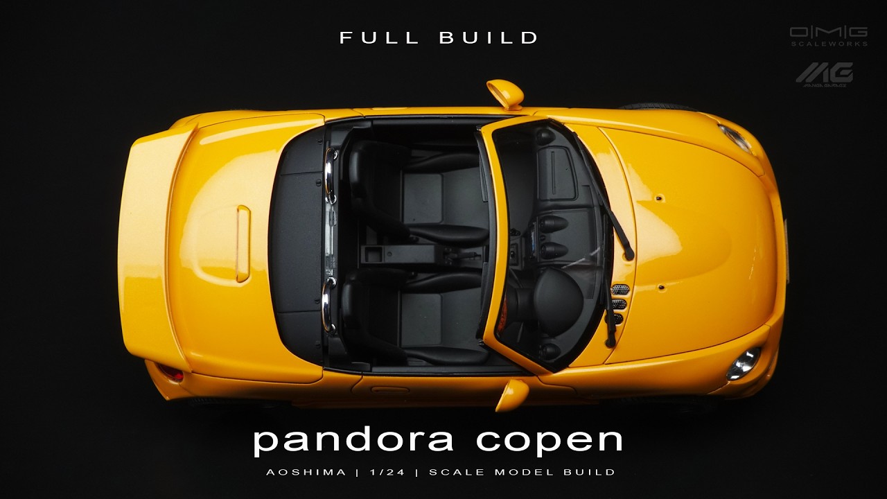 Pandora Copen | Aoshima | 1/24 | Scale Model Building | ASMR