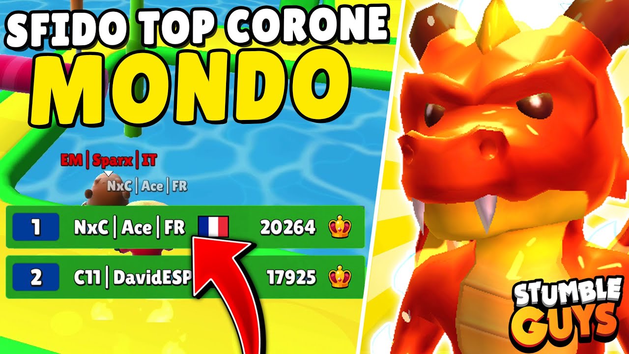 SPARX vs PRIMO AL MONDO con 20.000+👑 - Stumble Guys ITA