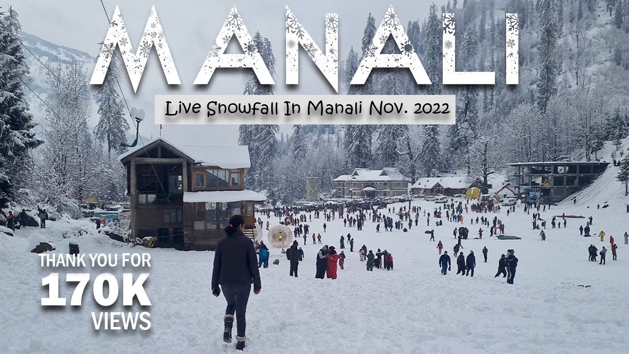 Live SNOWFALL in MANALI November 2022. Book your Manali trip and enjoy manali snowfall.