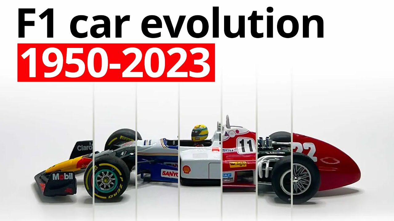 The evolution of Formula 1 cars from 1950 to 2023 #f1