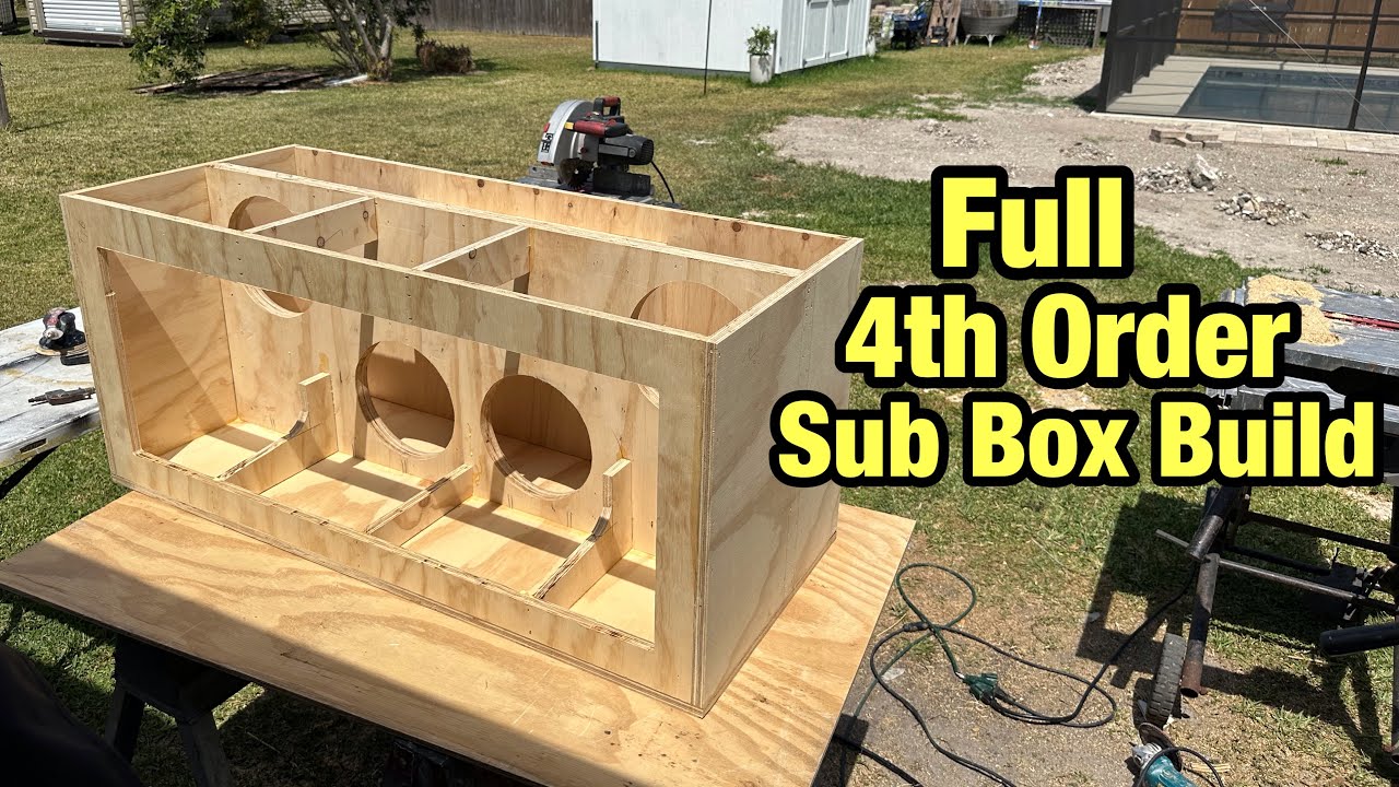 Subwoofer Box build from start to finish