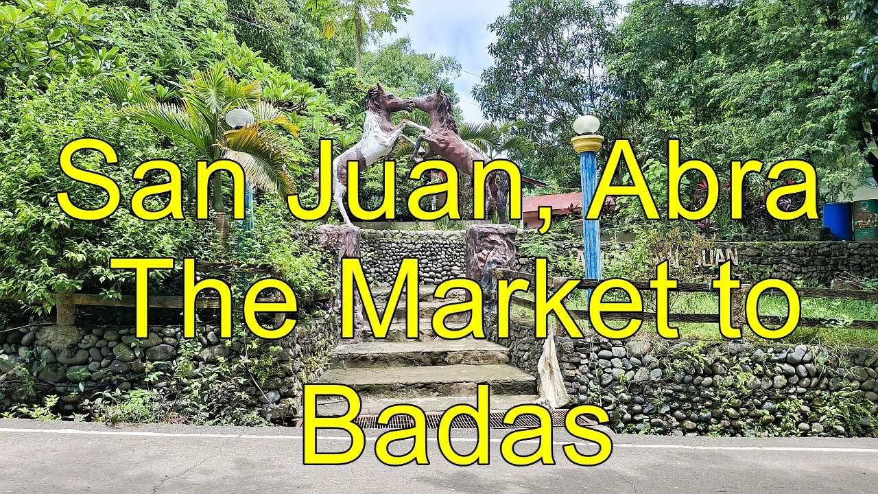 Riding through San Juan, Abra  Market to Badas