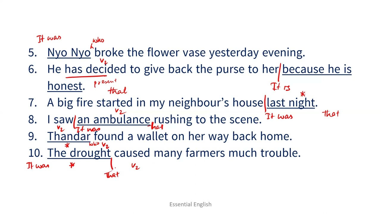 Grade 12 English (3C Grammar)