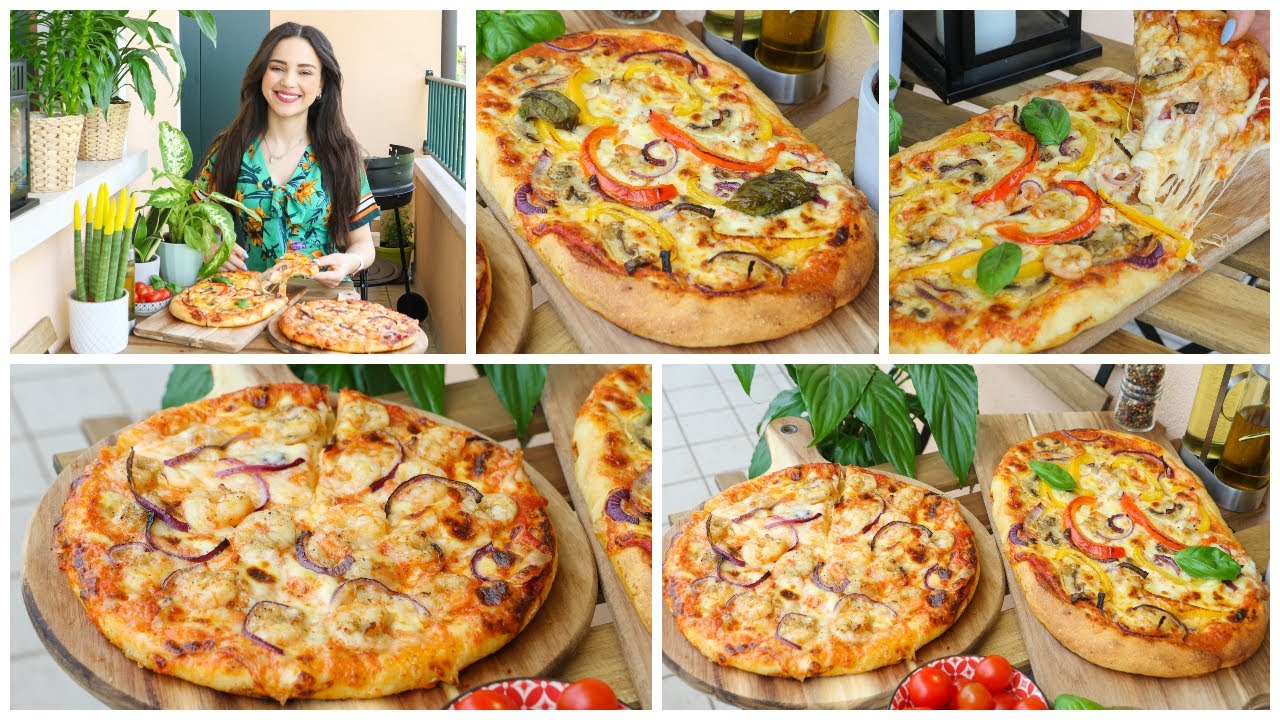 بيتزا المطاعم الإيطالية في البيت🍕بدون حليب ولابيض ولازبدة مع سر نجاح العجين وصلصة الطماطم😋👌Pizza