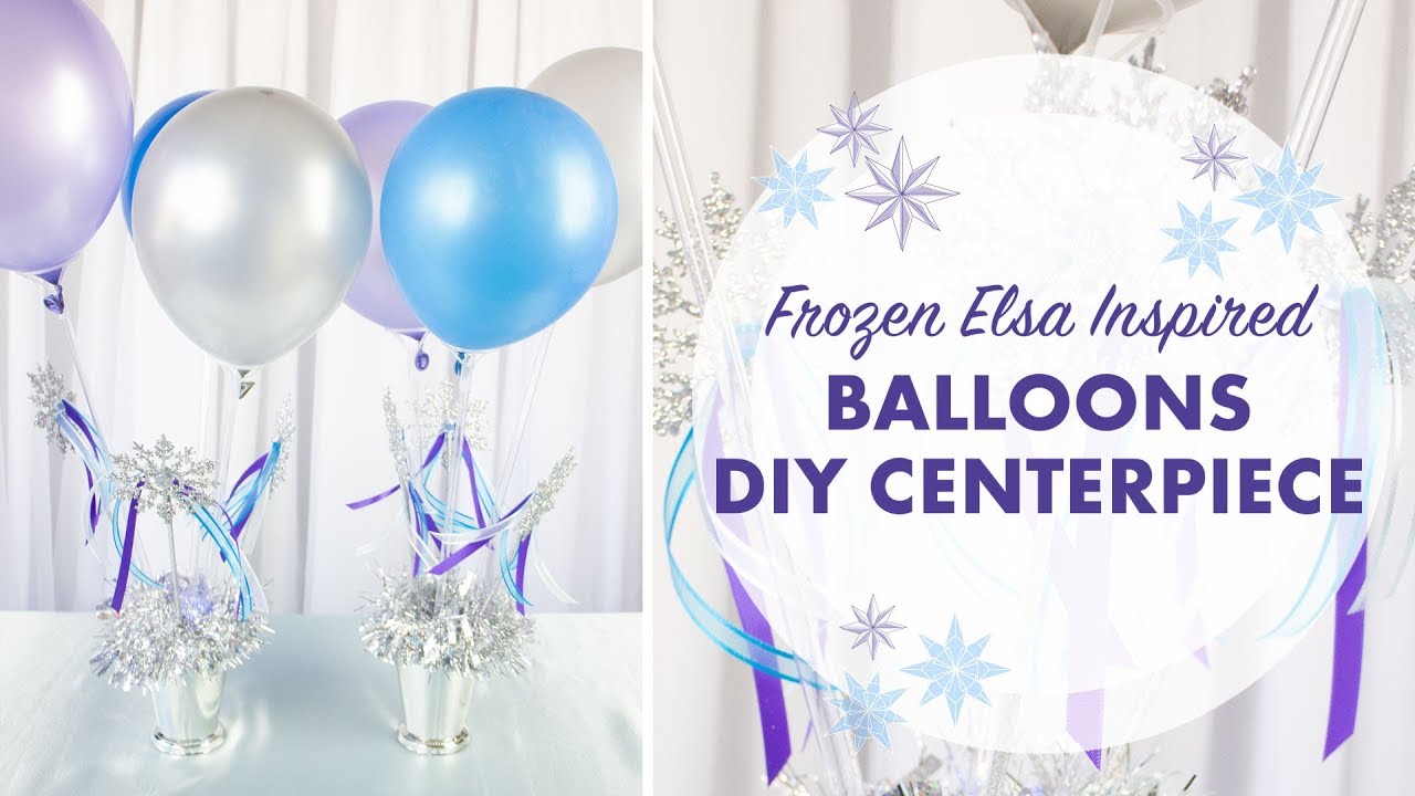 Frozen Elsa Inspired DIY Balloons Centerpiece ❄️| BalsaCircle.com