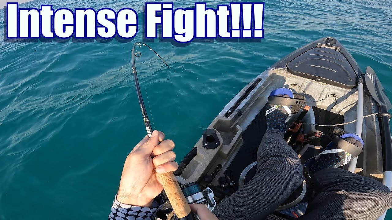 Dubai UAE Kayak Fishing! So Intense!!!