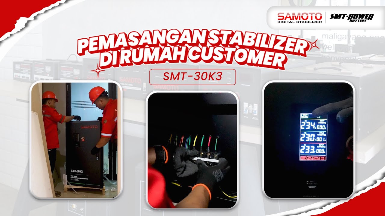 Pemasangan Stabilizer Three Phase SMT-30K3 | Solusi Listrik Stabil untuk Bisnis Cafe