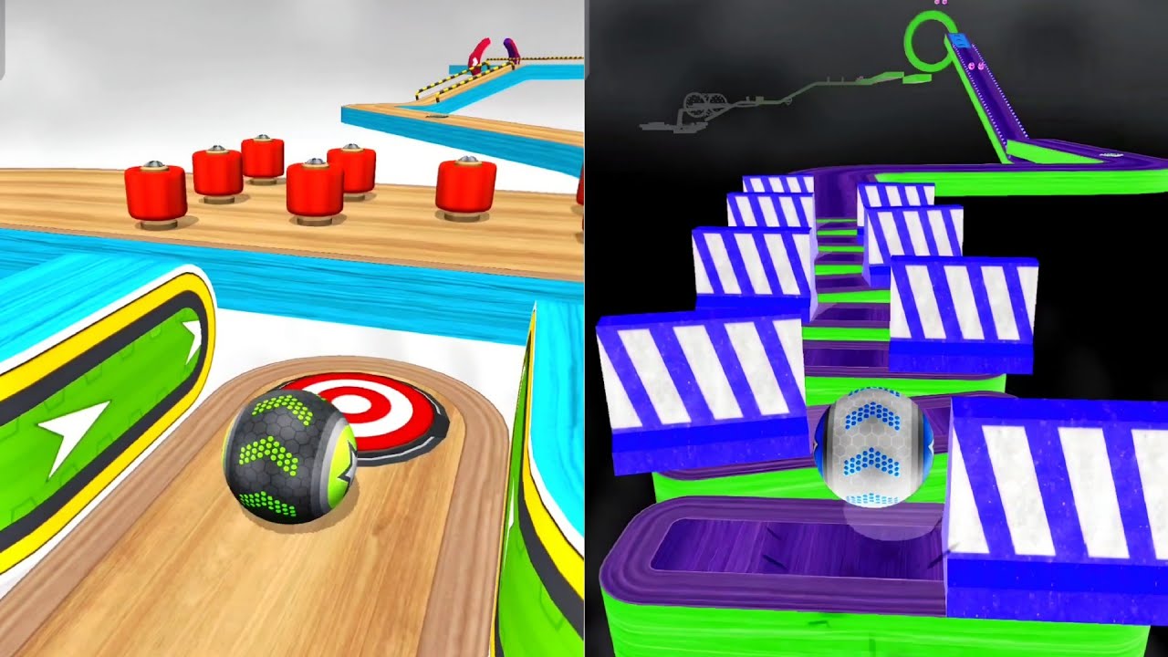 Going Balls Reverse Night vs Normal – UNSTOPPABLE GODLIKE Speedrun! #Gaming #Ball