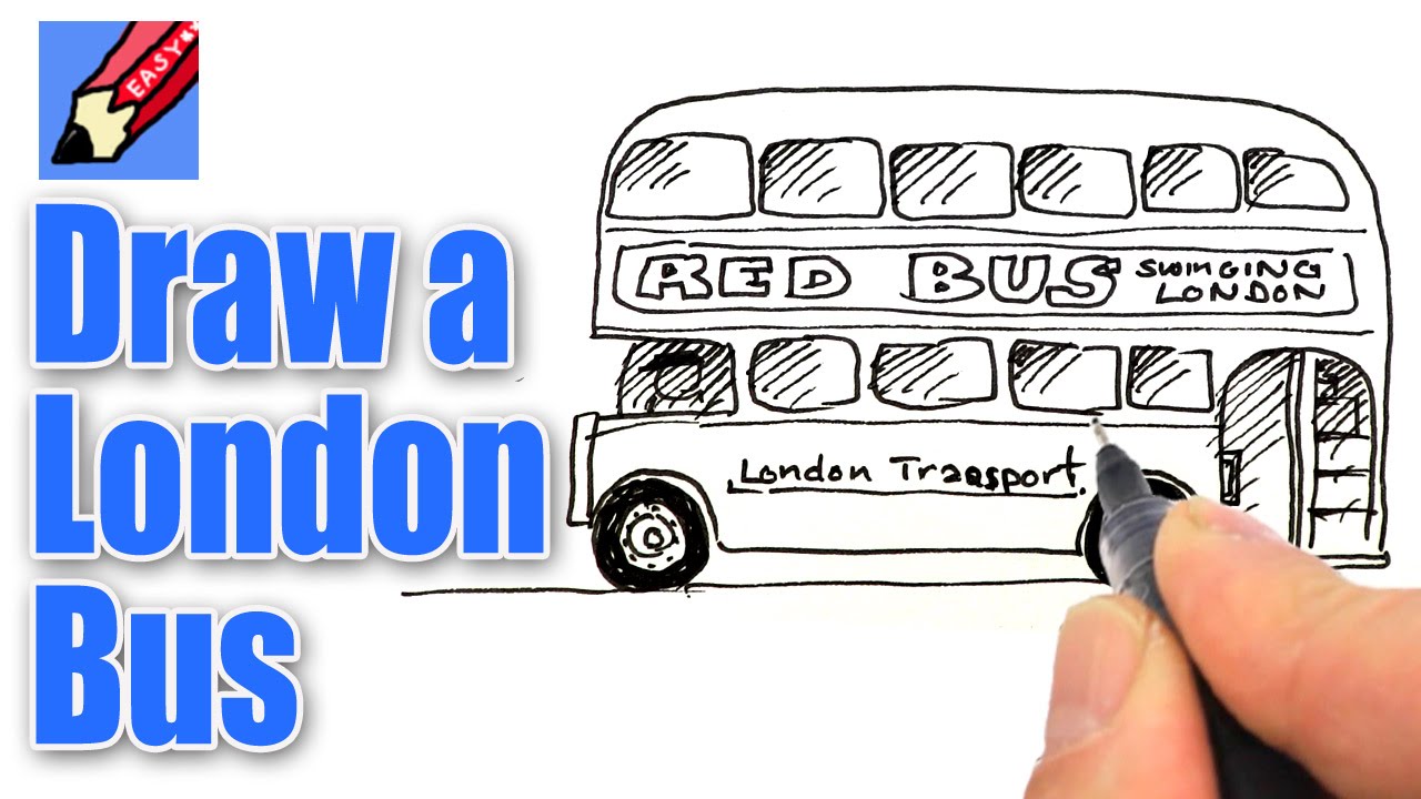 How to Draw a London Bus Real Easy