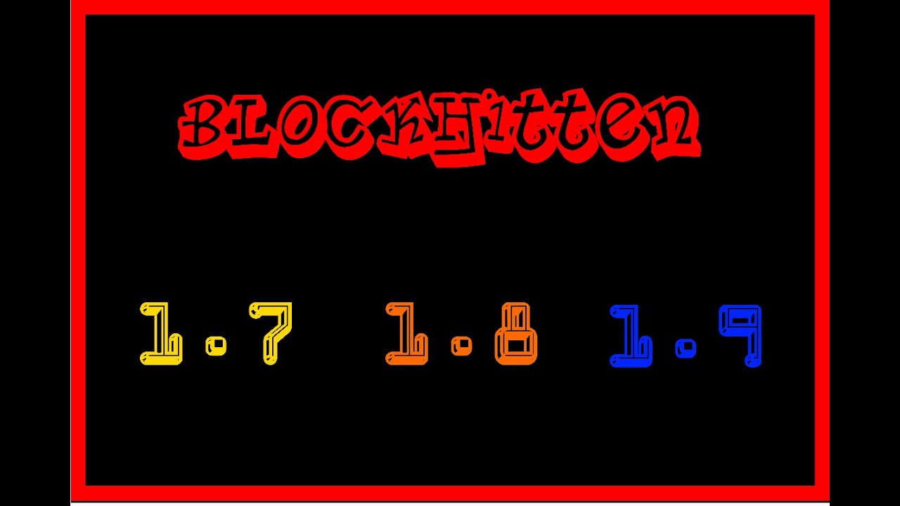 Blockhitten 1.7 / 1.8 / 1.9 / Minecraft / Ricotp1