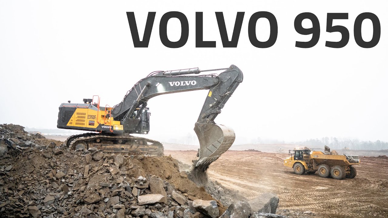 Volvo 950 выкапывает 750 000 ярдов камня
