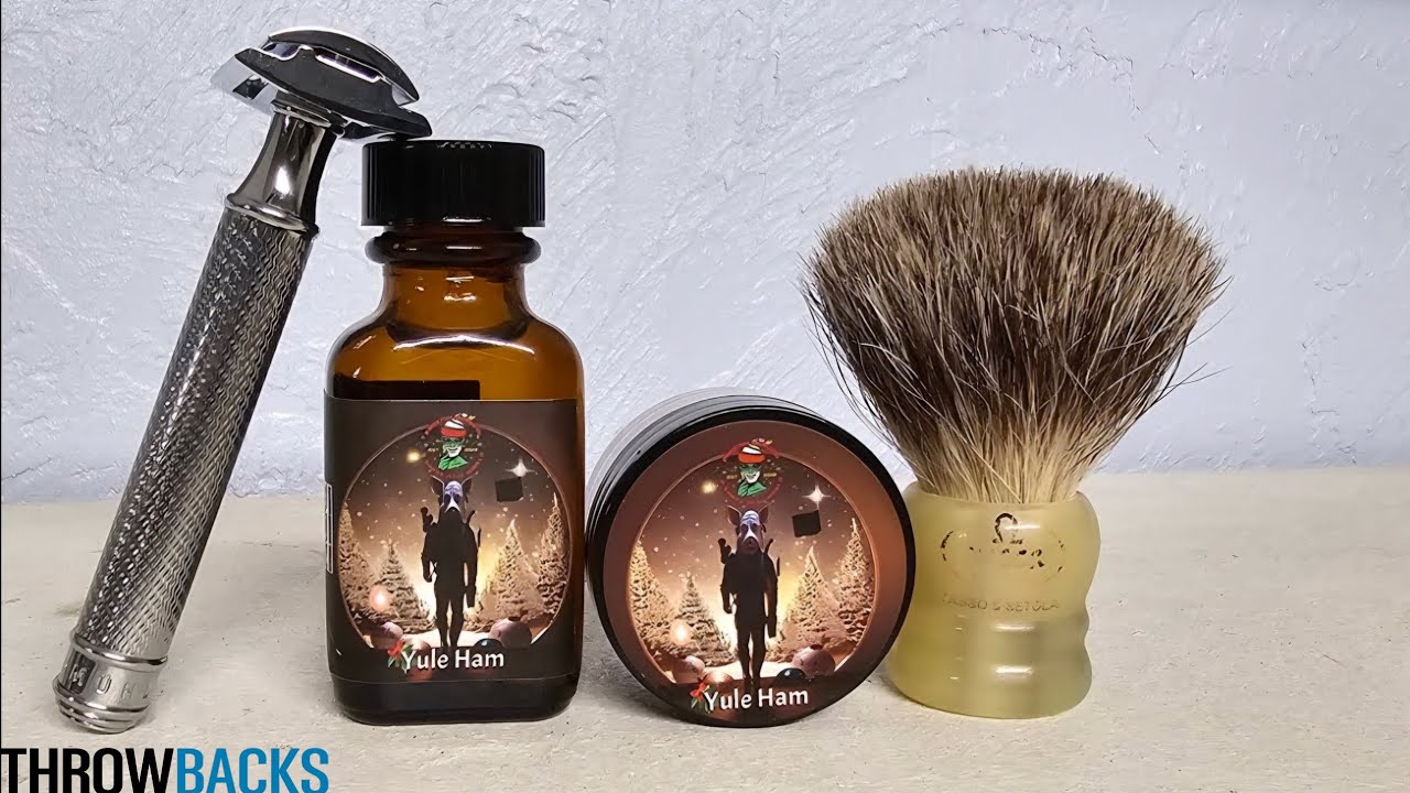 Yule Ham Phoenix Shaving Muhle R89 Omega 11047 badger  & boar mix brush