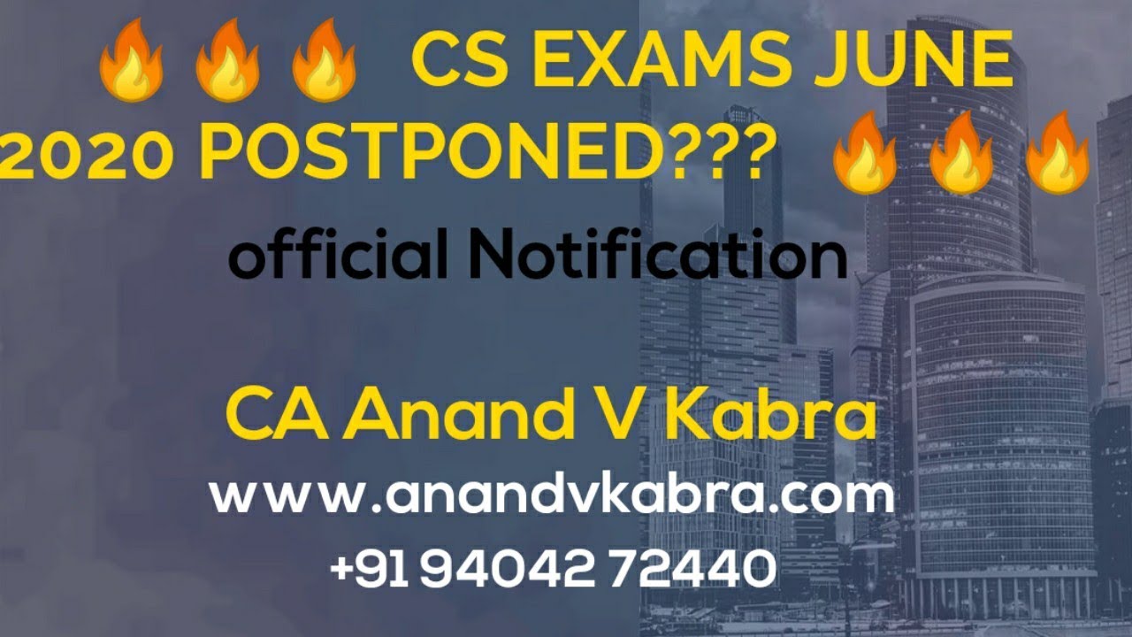#Breaking news for CS STUDENTS | CS Exams 2020 Postponed to 6th July