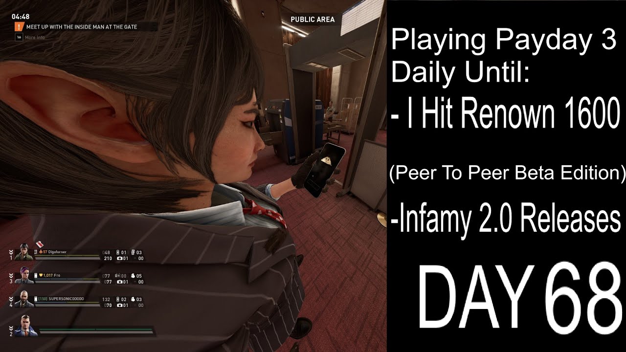 Playing Payday 3 Daily Until I Hit Renown 1600 Or Infamy 2.0 (Day 68)