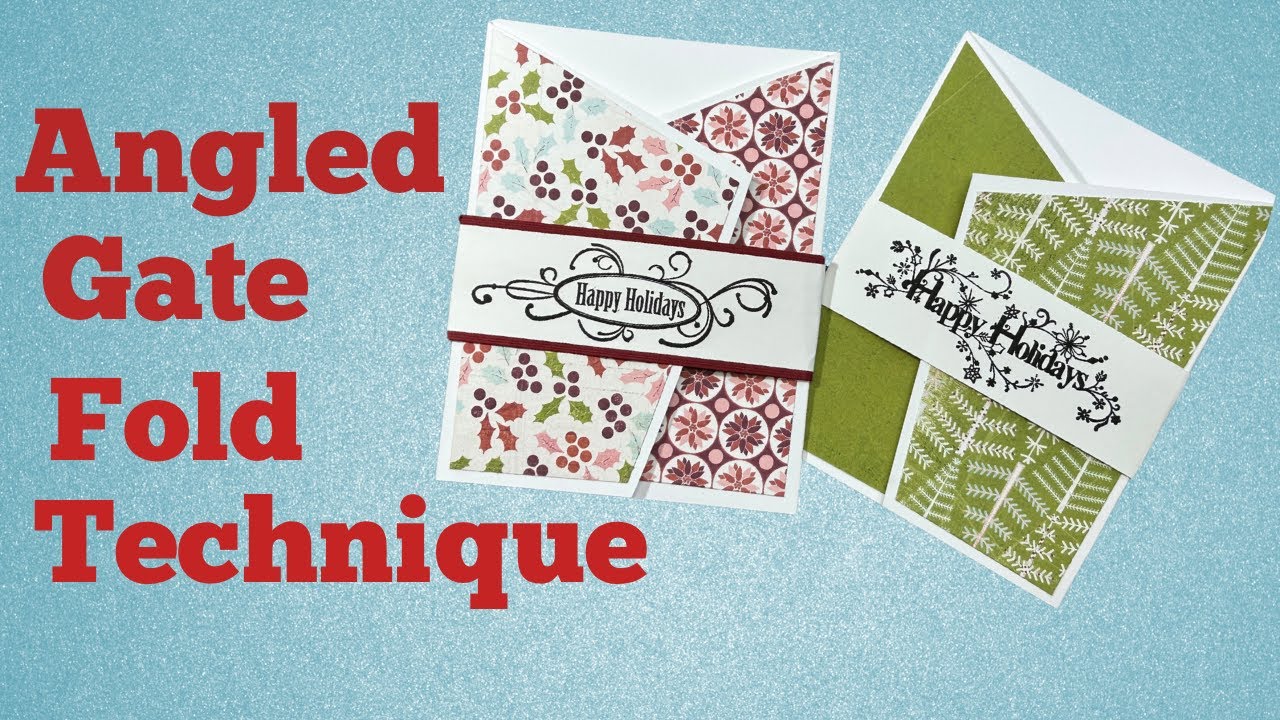 FUN FOLD!  Quick and easy Christmas Cards 