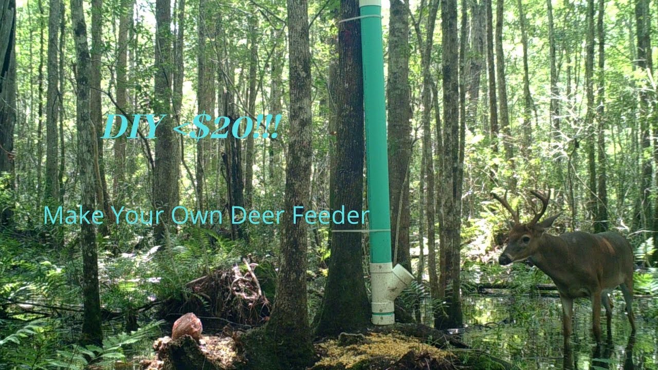 How To Make Your Own Deer Feeder For Under $20: Easy And Fast Build Gravity Corn Feeder!!!