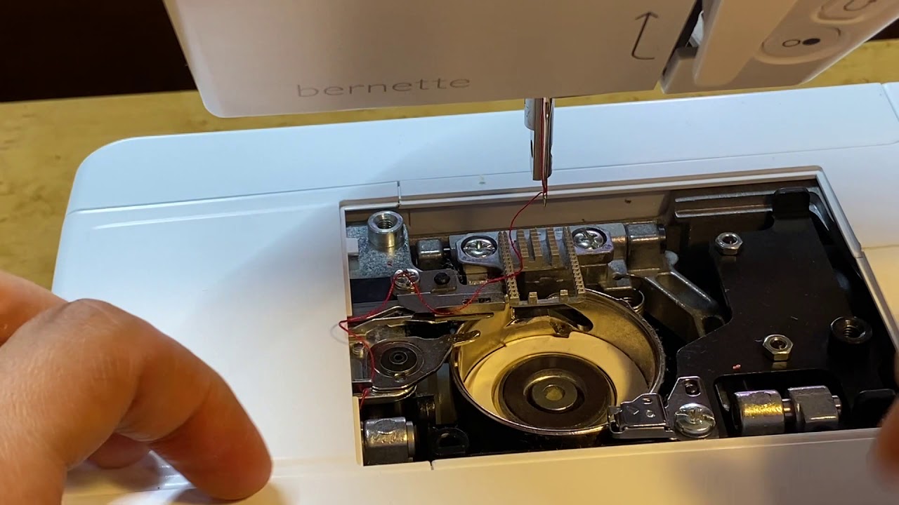 bernette b38 Removing Stitch Plate and Cleaning