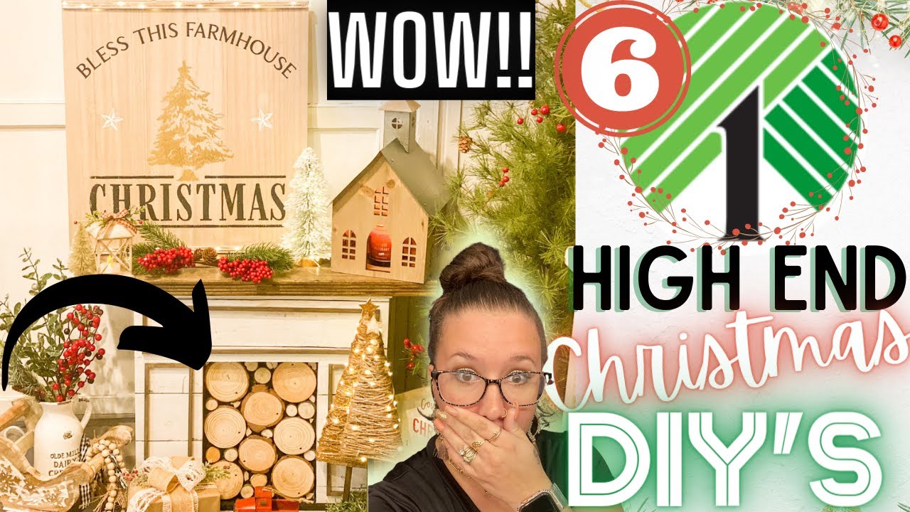 🎄MUST SEE HIGH END FARMHOUSE CHRISTMAS DECOR DIY'S ON A BUDGET | DOLLAR TREE CHRISTMAS DIYS 2021 🎄