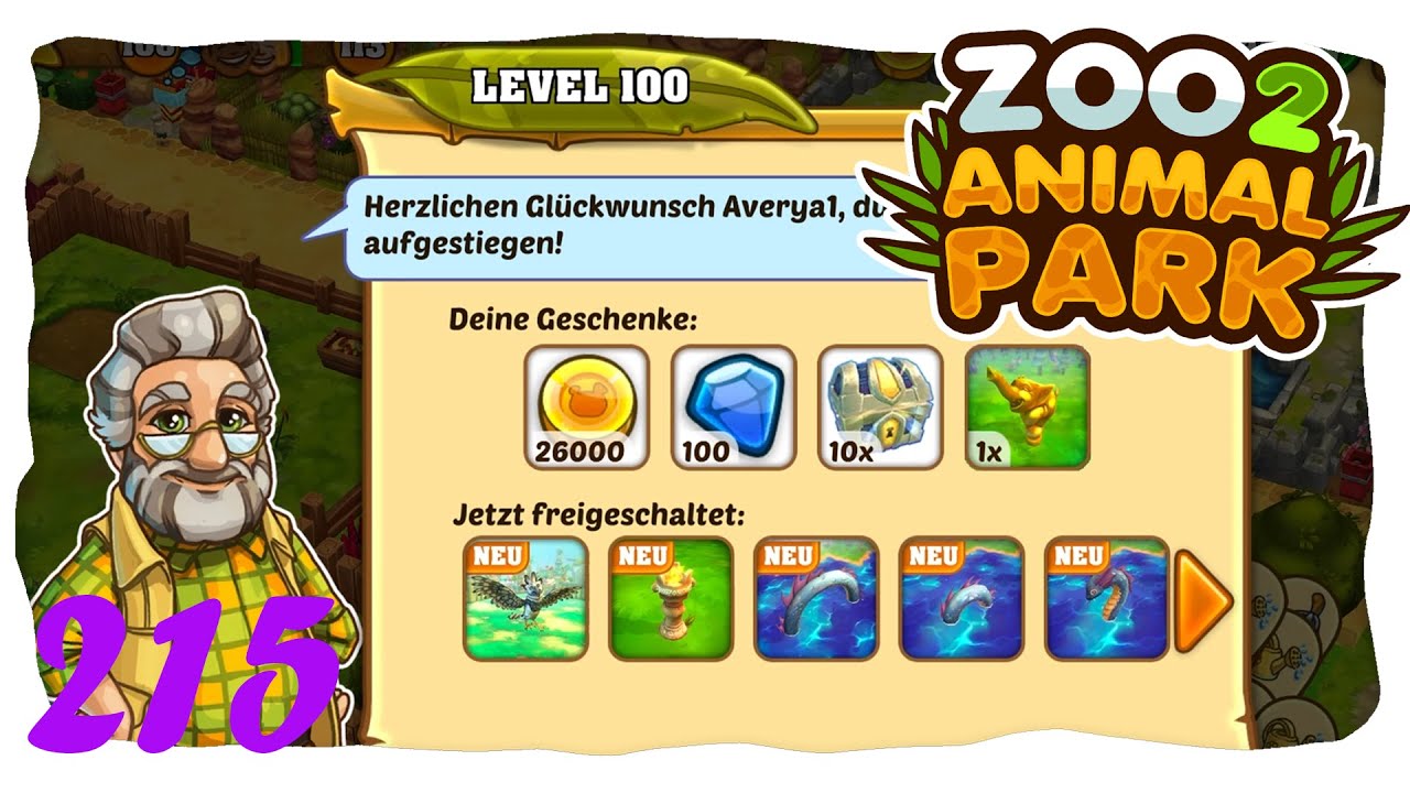 Zoo 2: Animal Park - Endlich LEVEL 100!!! /215/ Let´s Play (Deutsch)