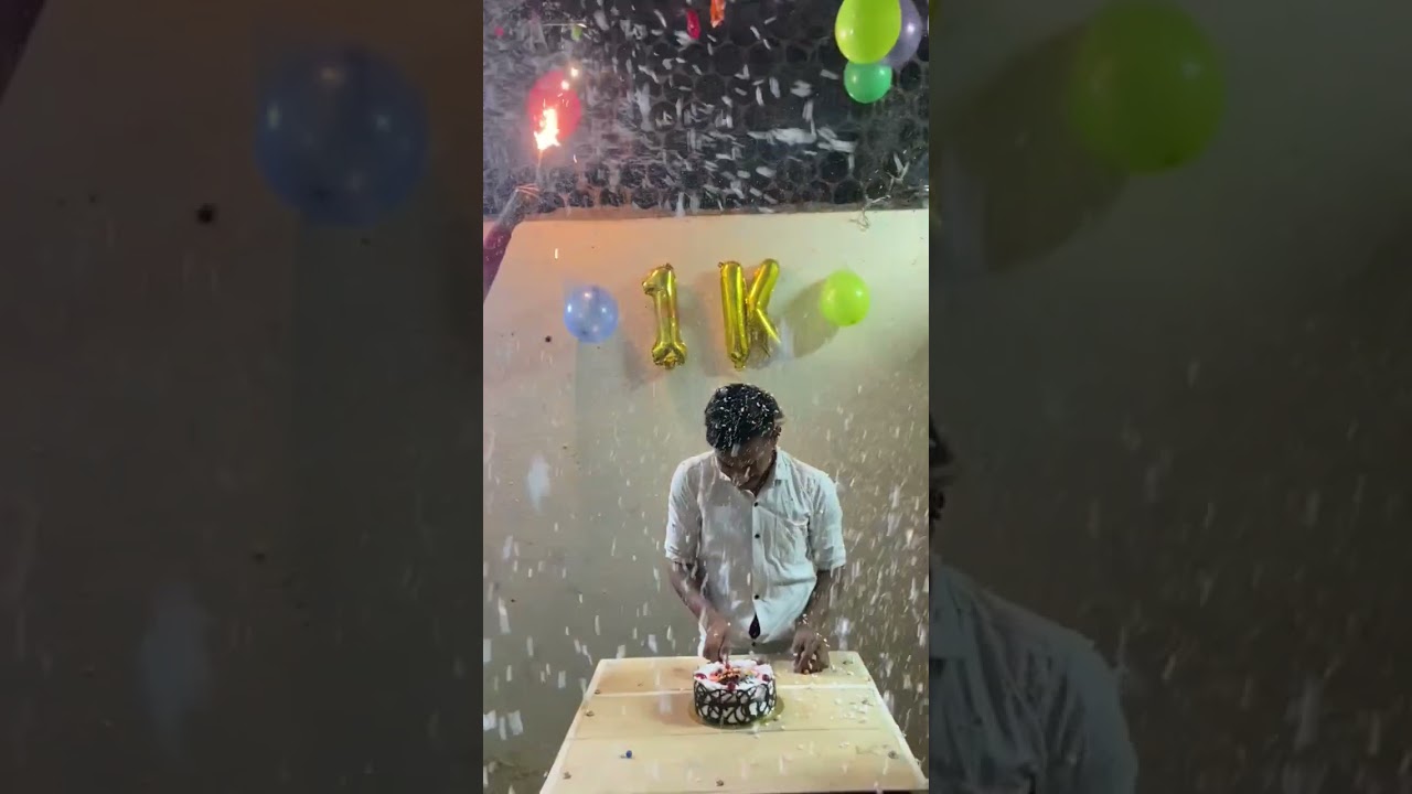 1k celebration .🎯💯🥺#celebration# #celebrate##shortvideo.