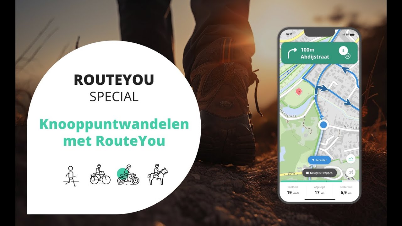Knooppuntwandelen met RouteYou – ontdek, plan en navigeer