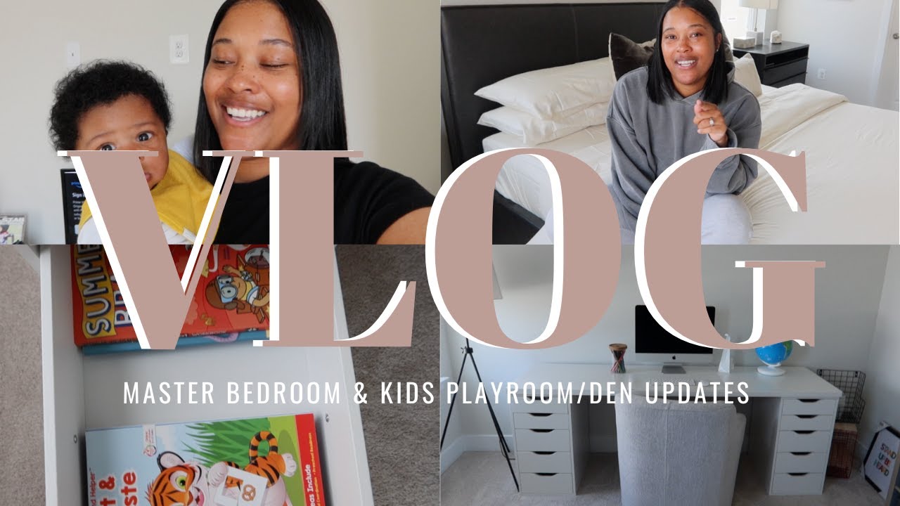 HOUSE TO HOME UPDATES: MASTER BEDROOM & KIDS PLAYROOM/DEN UPDATES  | Diam Jackson