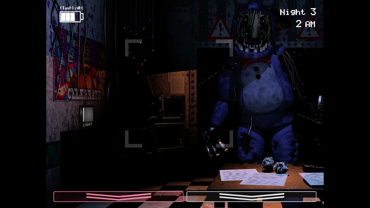 Day 3 of playing fnaf 2😱😬