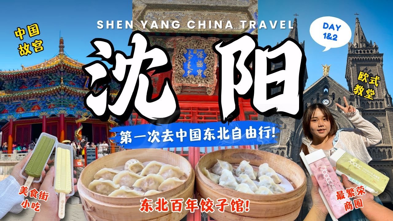 【🇨🇳沈阳自由行6D5N】大马人第一次去中国东北🔥🤩 逛吃沈阳最繁华步行街😋 中街百年饺子店🥟🥢 老边饺子馆✨ 游走历史震撼遗迹沈阳故宫、张学良故居、洋人留下的天主教堂😳 CHINA TRAVEL