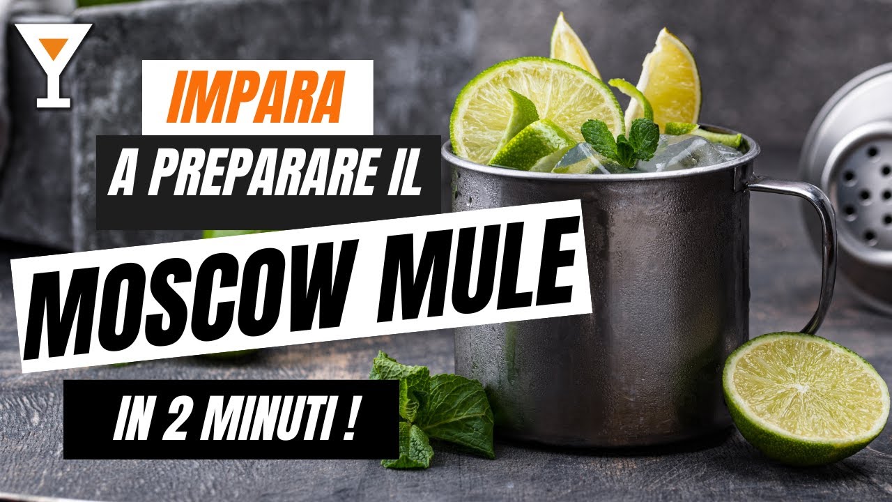 MOSCOW MULE Cocktail Tutorial - Ricetta Ingredienti e Preparazione Moscow Mule