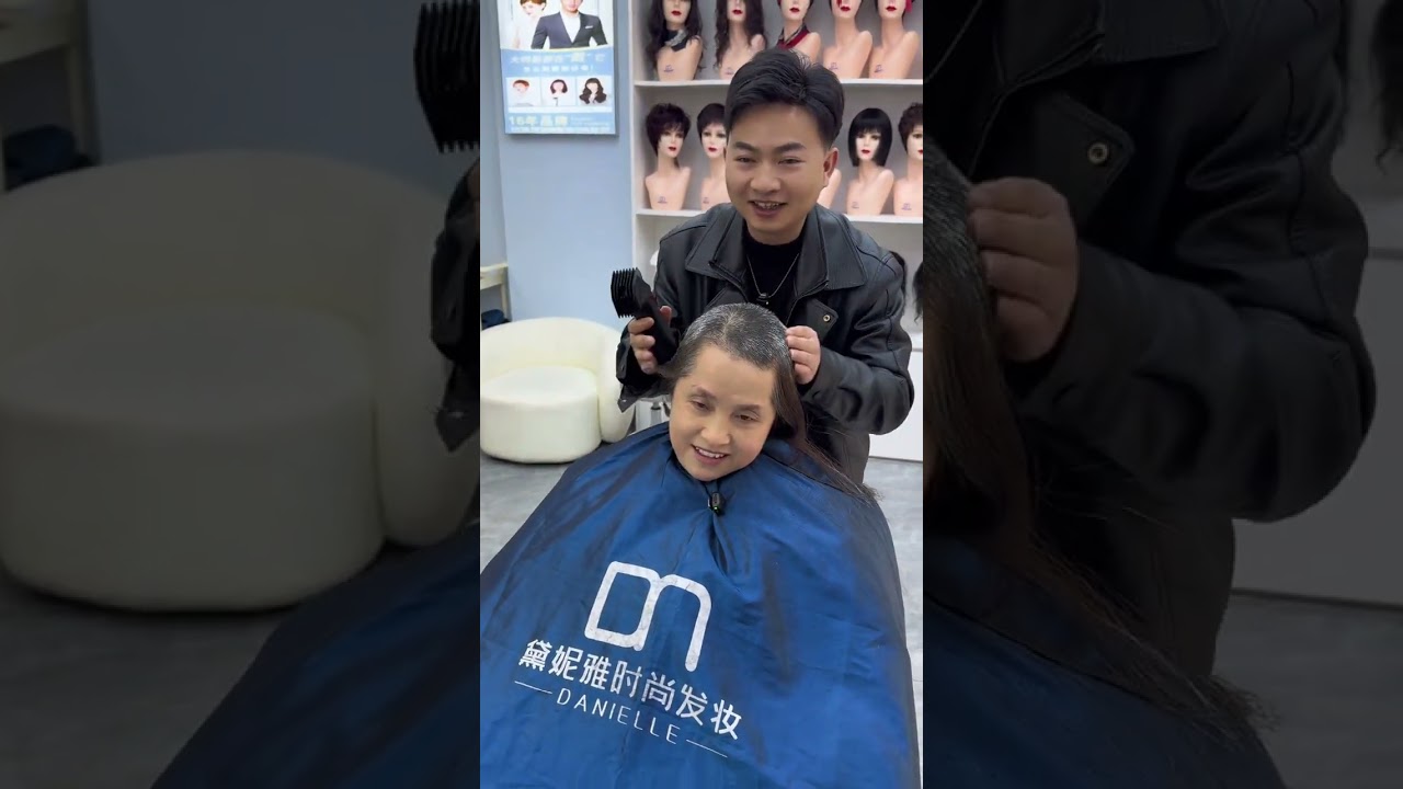 The elder sister from Changshun Qiannan has shaved her head#Guiyang wig#Recommendation