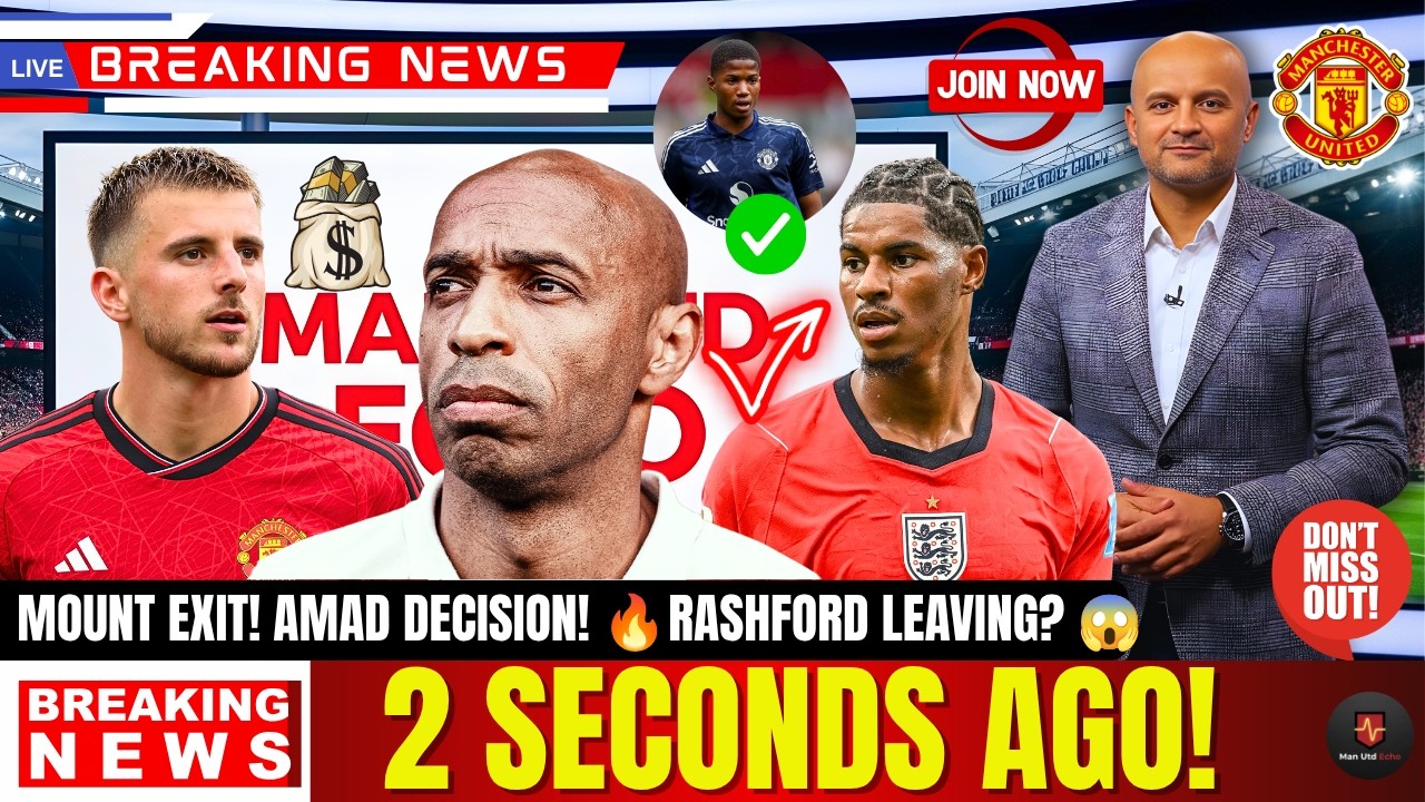 JUST IN 🚨 MANCHESTER UNITED TRANSFER NEWS ✅ CHIDO OBI SHOCK TALKS! RASHFORD TO ARSENAL? MOUNT EXIT?