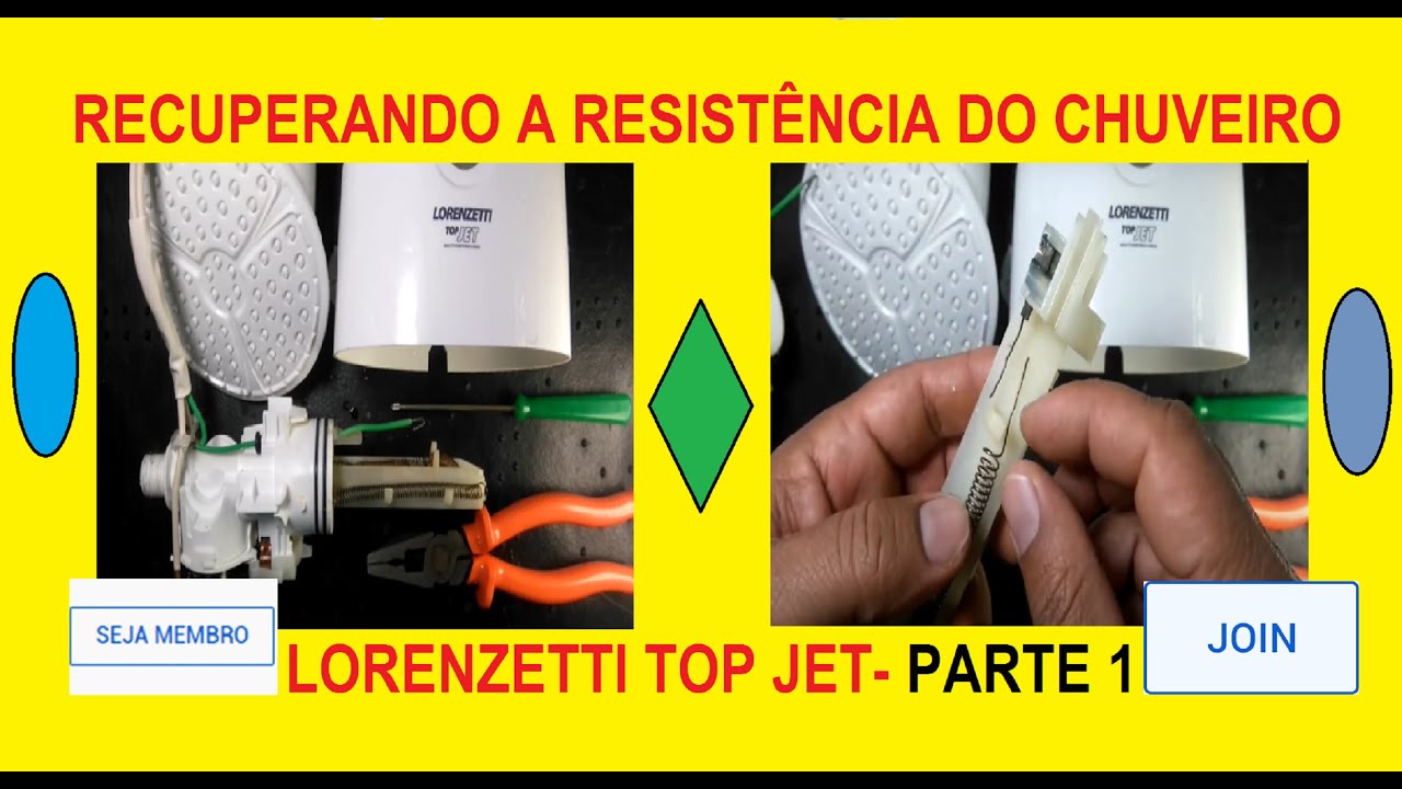 RECUPERANDO A RESISTÊNCIA DO CHUVEIRO LORENZETTI TOP JET/PARTE 1 -  CORONA VÍRUS