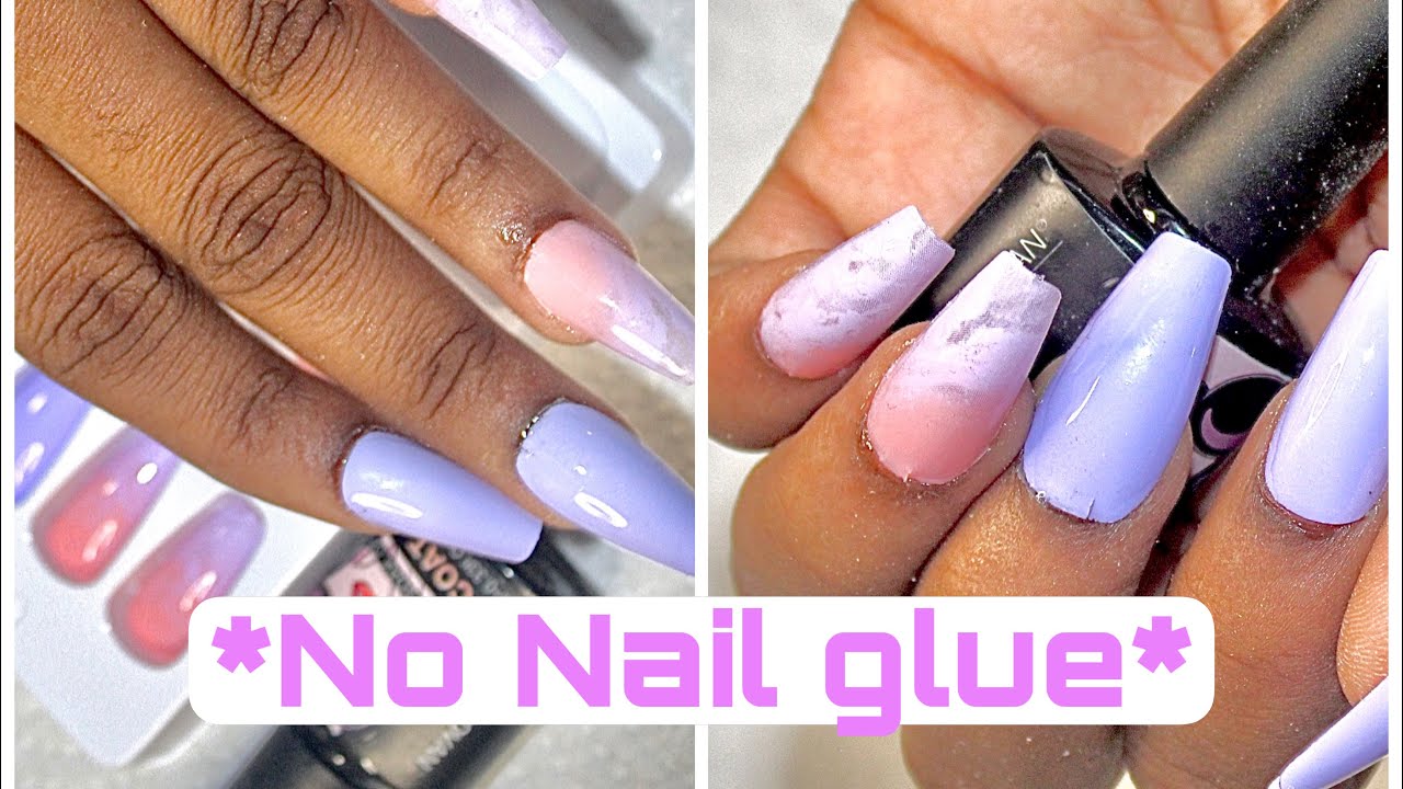 STOP using NAIL GLUE‼️|Try this instead | $12 DOLLAR PRESS ON NAILS that lasts for 2+ WEEKS😱‼️