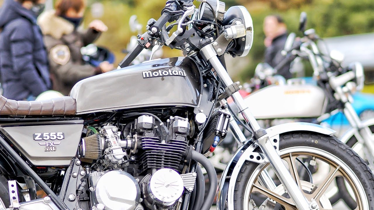 超絶カッコいいZ550FX トーキョー鉄管音🎵Z1 CB400F CB750 ZEPHYR400 RZ250 ENCOUNTER エンカウンター 徳島県撮影会 ヨシムラマフラー音