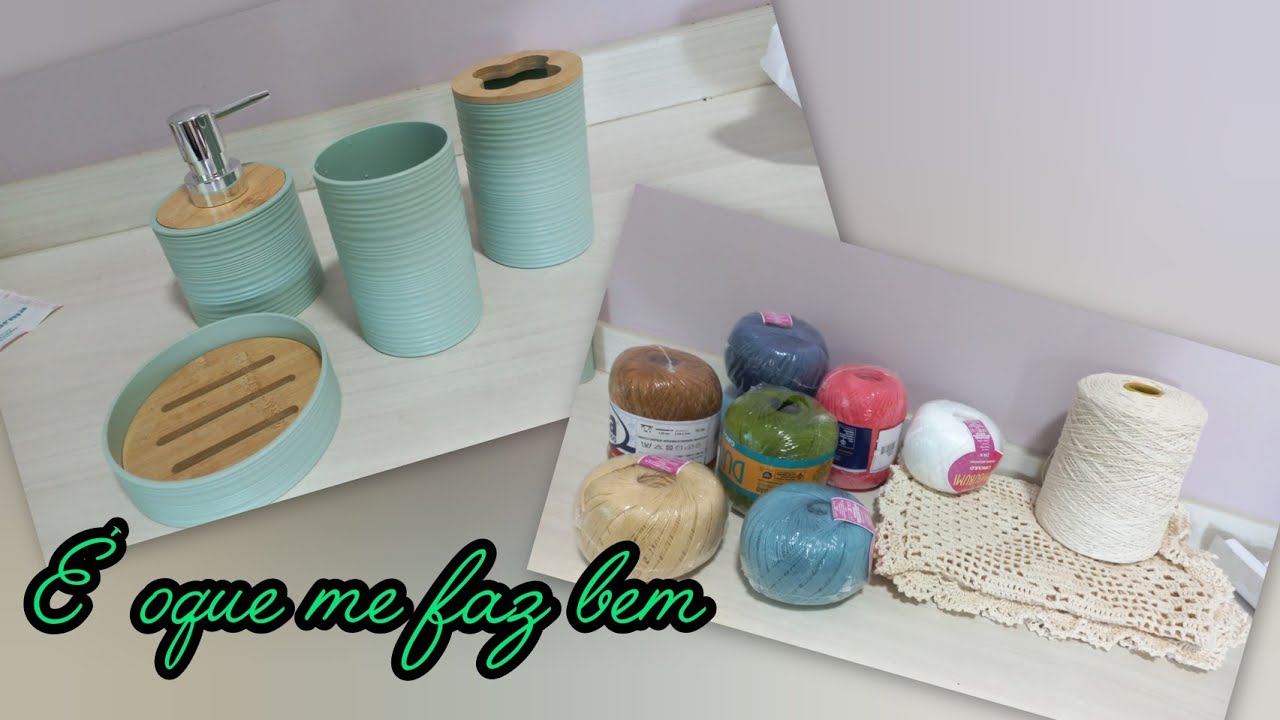 Comprei um kit que há muito tempo eu queria ~fiz crochê ~Um pouco  de sábado  pra vocês 