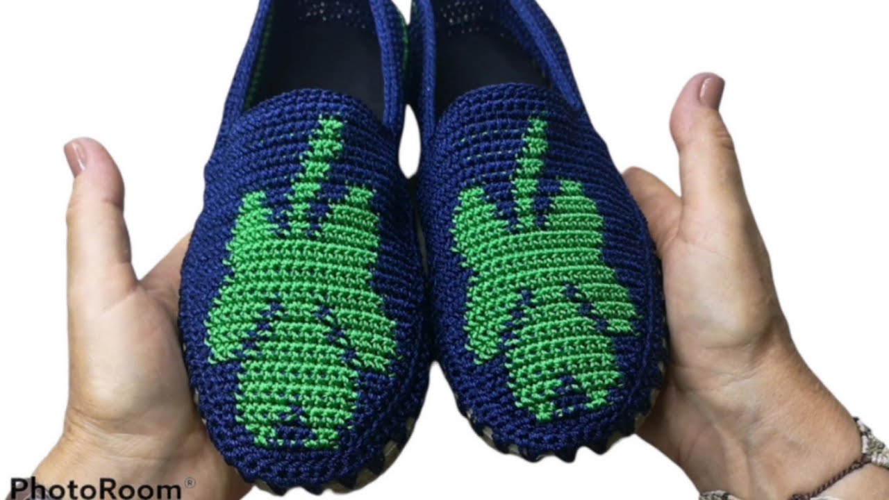 Zapato Tejido a Crochet técnica 