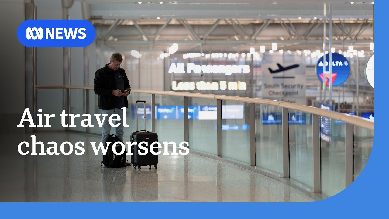 US air travel chaos deepens amid government shutdown | ABC NEWS