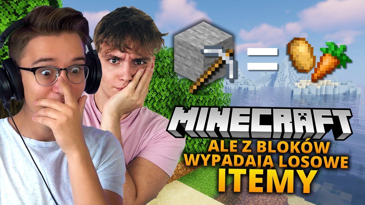 MINECRAFT, ale z BLOK&Oacute;W WYPADAJĄ LOSOWE ITEMKI | Sheo