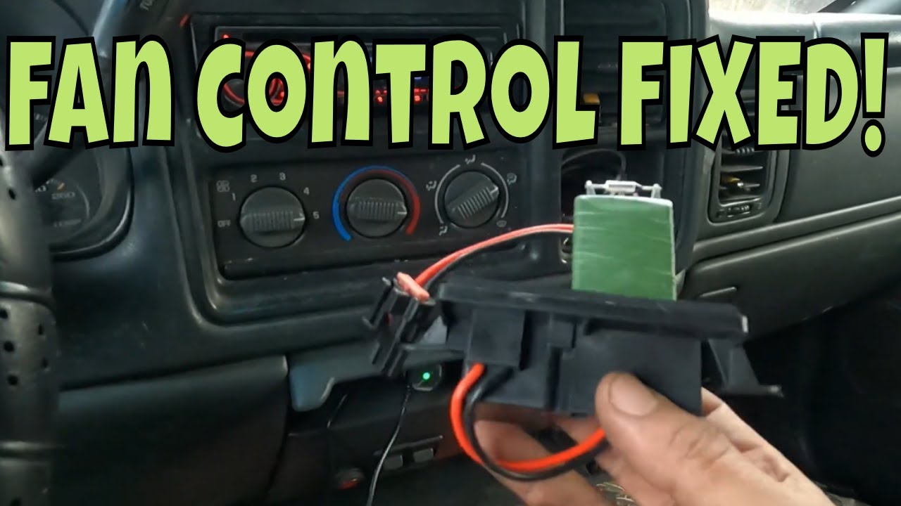 NO Heat or Defrost? FIX Your 99-07 GMC/Chevy Blower Resistor FAST!
