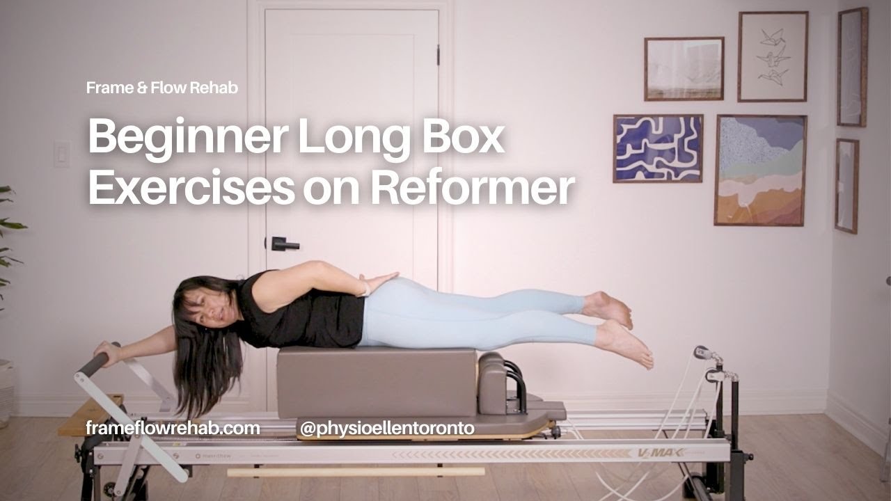 Beginner Arm Strengthening with Sitting Box/Long Box Reformer Pilates Exercises in Prone Lying