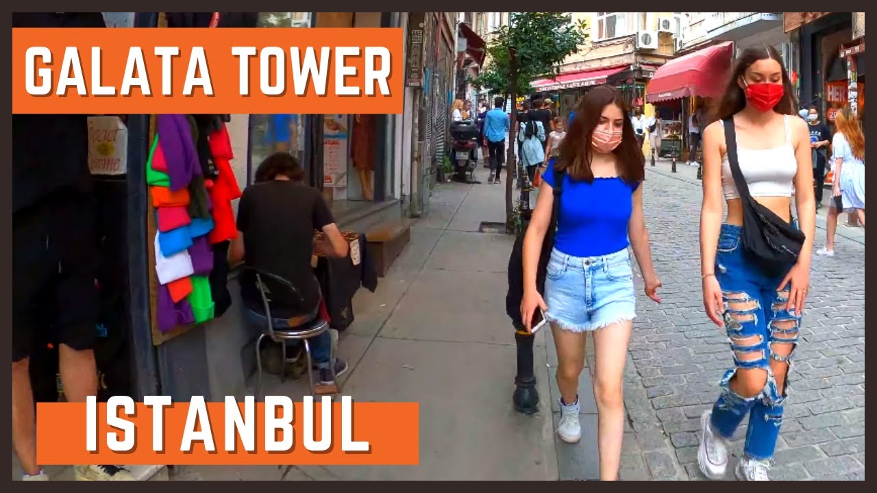 Istanbul Turkey Walking Tour | GALATA TOWER Istanbul 4K Walking Tour 2021| 4K UHD 60FPS | 8 JULY
