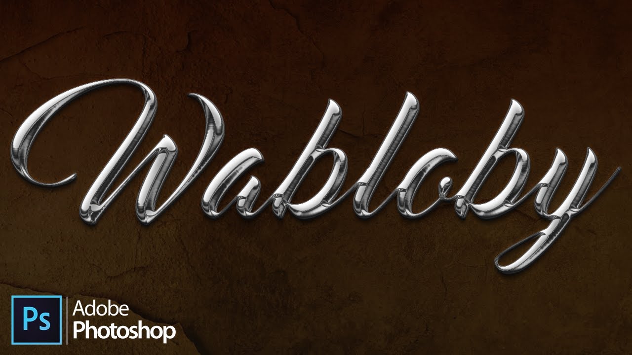 How to Make Chrome Text in Adobe Photoshop