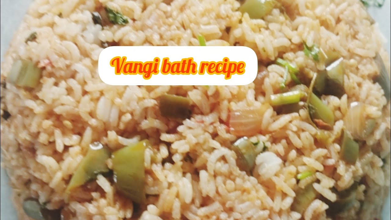 vangi Bath Recipe   Vangi Bath Masala Powder Brinjal Rice  Recipe  karnataka Special