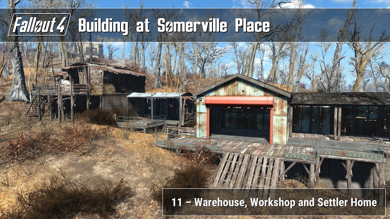 Fallout 4 - Building at Somerville Place 11 (Warehouse and Settler Home)