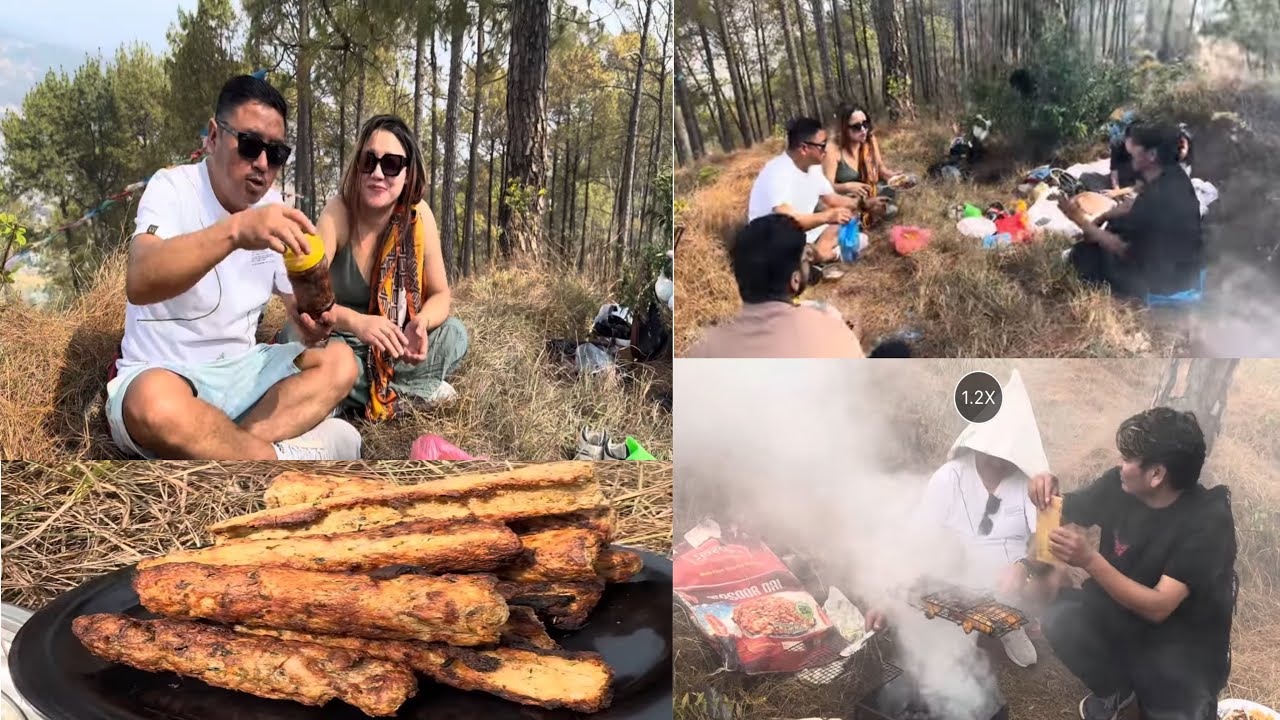 Chicken kabab,Pork BBQ,सपरिवार नया सालको पहिलो दीन jungal safari तीर लागीयो।Entertainment adventure