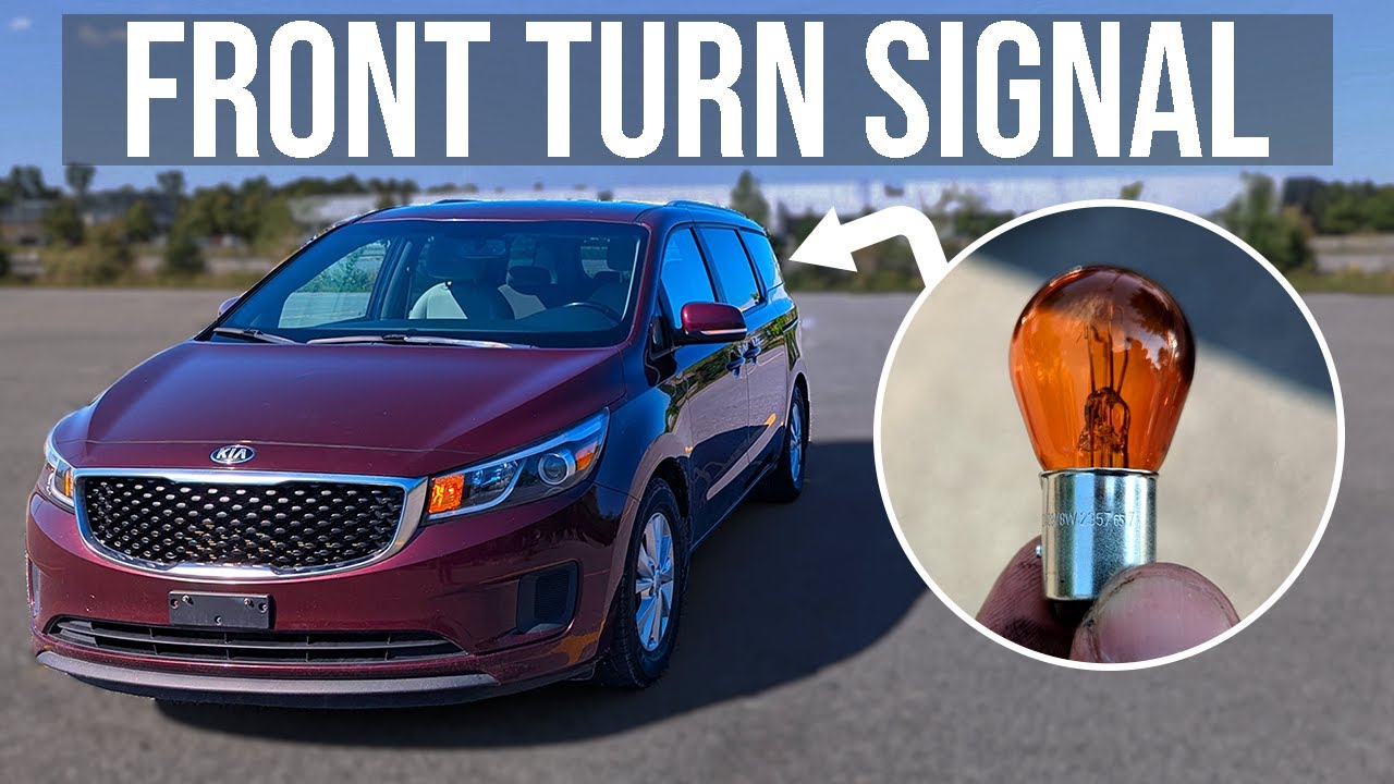 How to Replace Front Turn Signal Bulb - Kia Sedona (2015-2021)