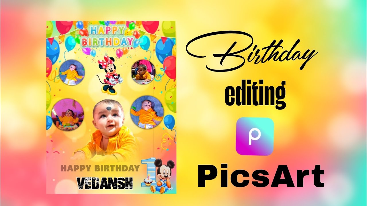 Birthday Photo Editing Full Video in PicsArt App Subscribe @YouTube 